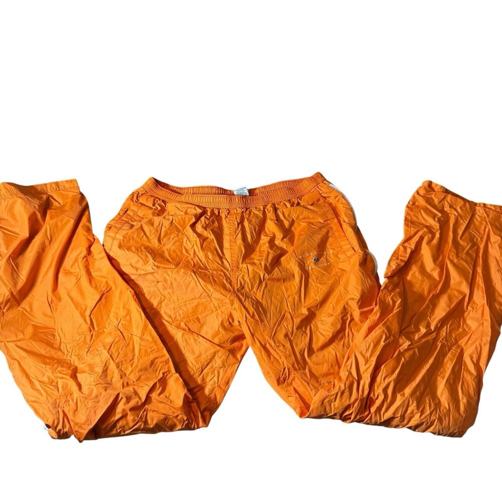 Vintage Abercrombie & Fitch Gym Issue Pants Men's Orange‎ Baggy -large